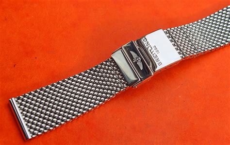 breitling mesh buckle|authentic Breitling watch bands.